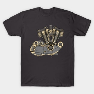 The Gorgeous 1976 Iron Head Motorcycle Engine T-Shirt